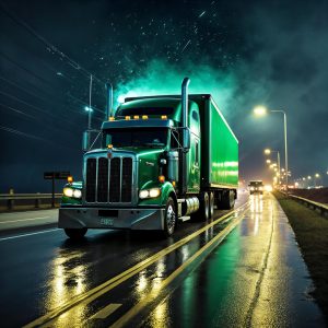 Owner-operator trucking company on the road Owner-operator trucking company on the road